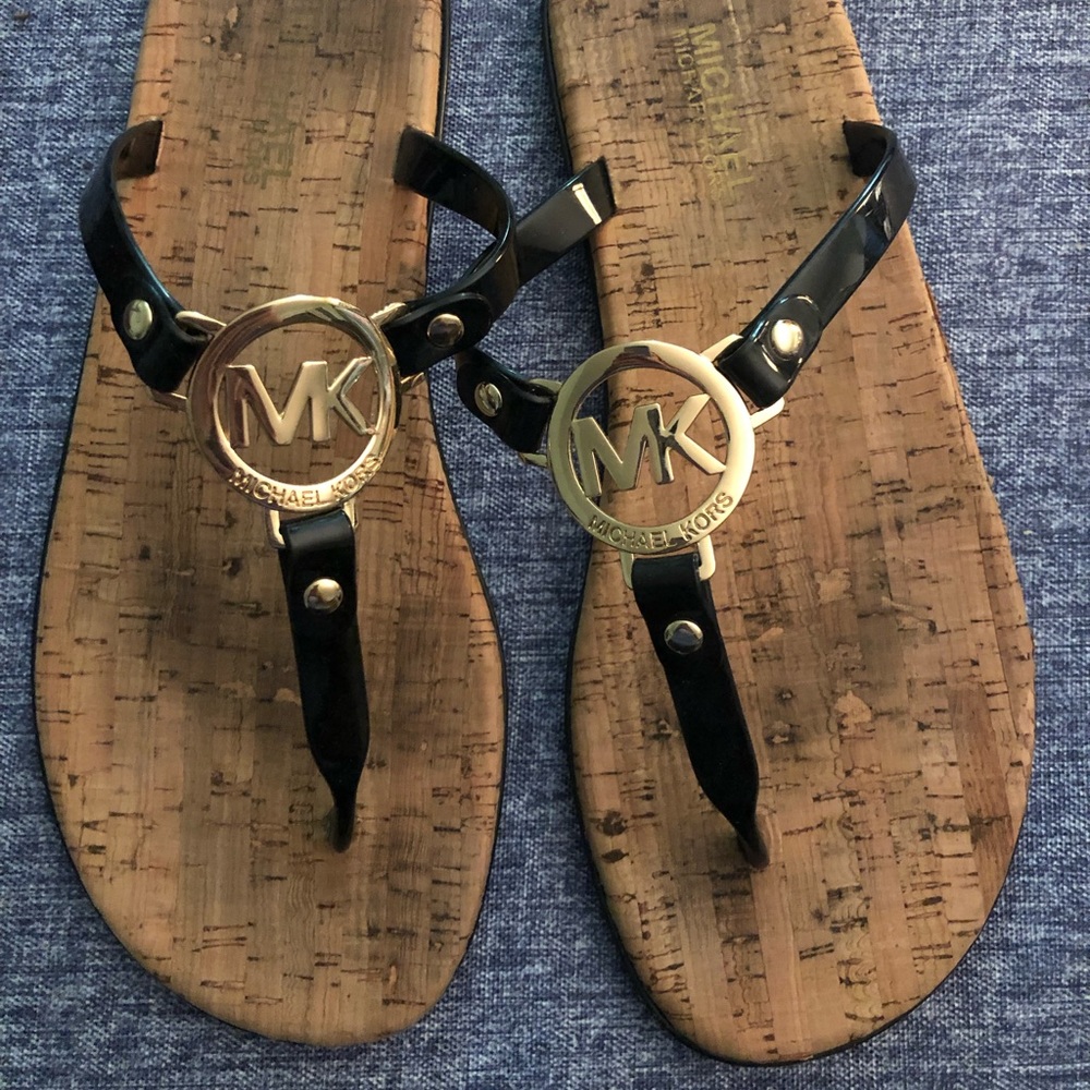Michael Kors Black Jelly Sandals